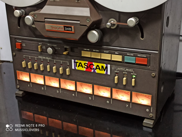 Tascam 38 Reel to Reel RCA Input/Output Cover panel 