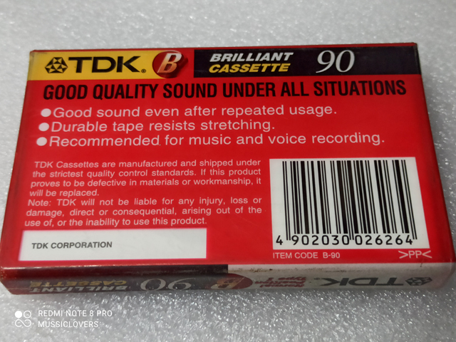 TDK SA 90 minute Super High Resolution Type II Audio Cassette Tape