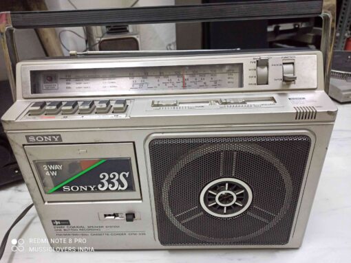 SONY JAPAN CFM-33S CLASSIC VINTAGE FM/AM CASSETTE RECORDER - Image 7