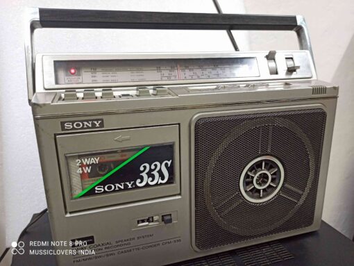 SONY JAPAN CFM-33S CLASSIC VINTAGE FM/AM CASSETTE RECORDER