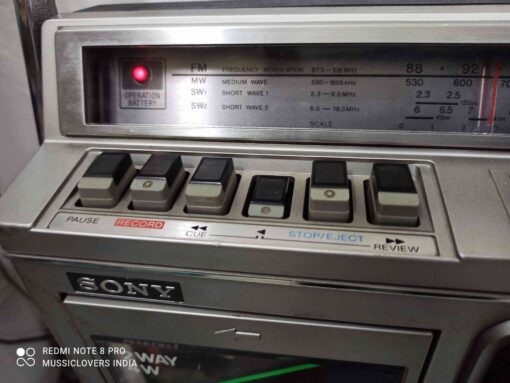 SONY JAPAN CFM-33S CLASSIC VINTAGE FM/AM CASSETTE RECORDER - Image 5