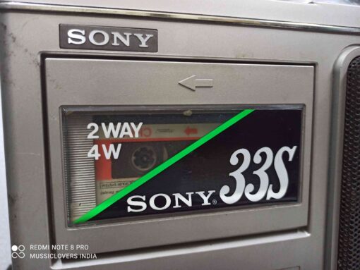 SONY JAPAN CFM-33S CLASSIC VINTAGE FM/AM CASSETTE RECORDER - Image 4
