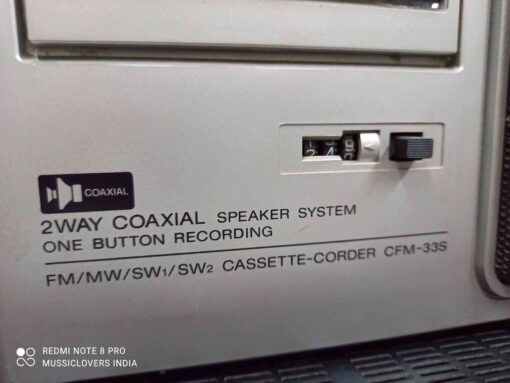 SONY JAPAN CFM-33S CLASSIC VINTAGE FM/AM CASSETTE RECORDER - Image 8