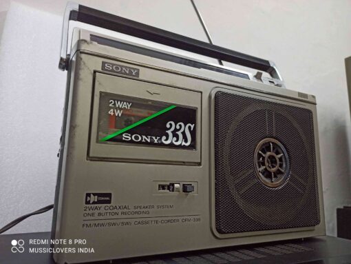 SONY JAPAN CFM-33S CLASSIC VINTAGE FM/AM CASSETTE RECORDER - Image 2
