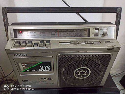 SONY JAPAN CFM-33S CLASSIC VINTAGE FM/AM CASSETTE RECORDER - Image 3