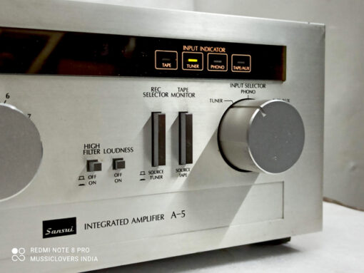 SANSUI A-5 CLASSIC VINTAGE INTEGRATED STEREO 2 CHANNEL AMPLIFIER (1982) - Image 3