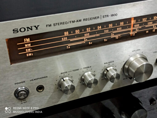 SONY STR-1800 RARE CLASSIC VINTAGE AM/FM STEREO RECEIVER (1976-77) - Image 3