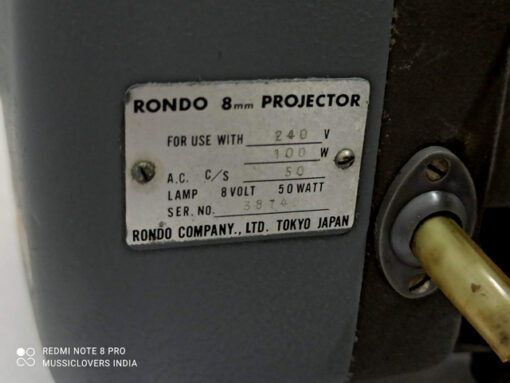 RONDO JAPAN 8MM CLASSIC RETRO VINTAGE SILENT CINE PROJECTOR MODEL  AUTO-VS - Image 7