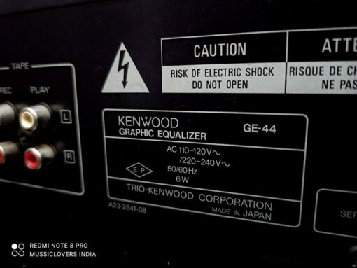 KENWOOD JAPAN GE- 44 CLASSIC VINTAGE STEREO GRAPHIC EQUALISER - Image 8