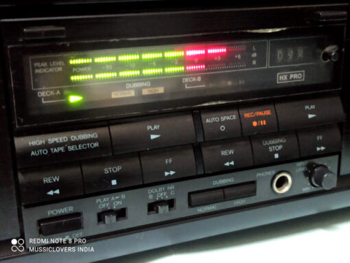 ONKYO JAPAN TA-W202 CLASSIC VINTAGE DOUBLE CASSETTE DECK 1991 - Image 2