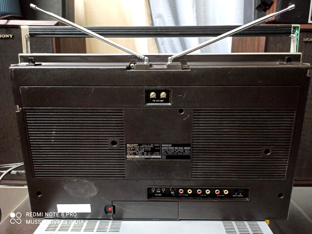 VINTAGE SHARP BOOMBOX GF 555X DOUBLE CASSETTE PLAYER 1980 - Image 9