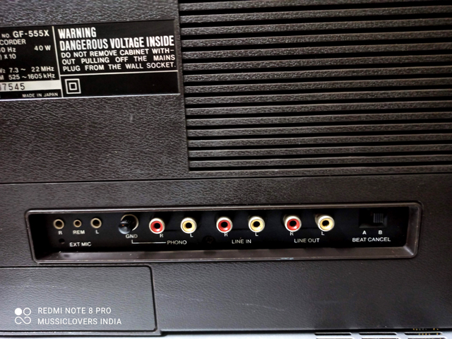 VINTAGE SHARP BOOMBOX GF 555X DOUBLE CASSETTE PLAYER 1980 - Image 8