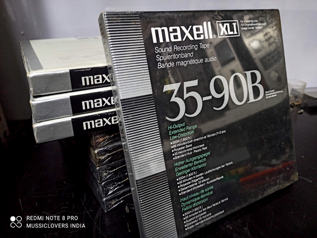 Vintage Maxell 35-90B XLI 7 Reel to Reel Tape Sound Recording