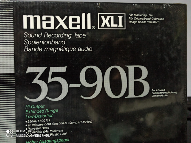 Buy Vintage MAXELL SEALED PACK 7 BLANK REEL TAPE FOR MASTERING, maxell reel  to reel tape brand new