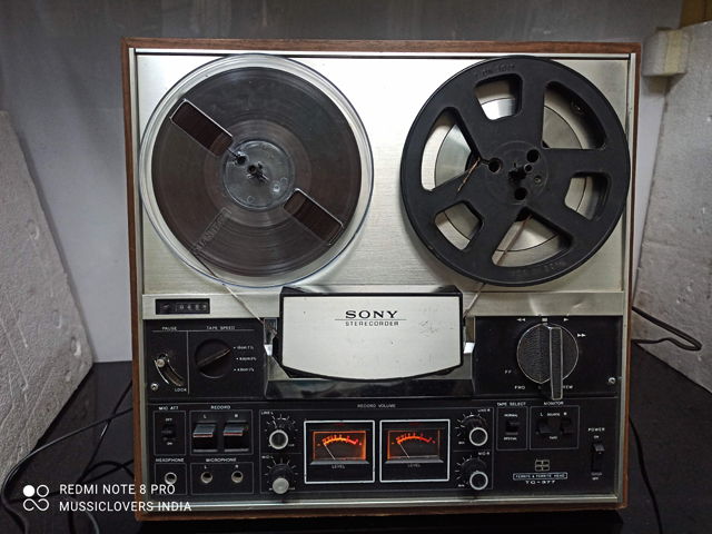 LOT of 2 SONY TC-366 REEL TO REEL TAPE DECKS with Dust